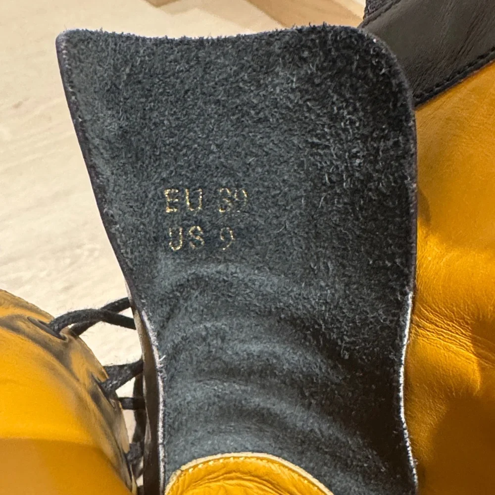 R13 Black single stack leather boots - Picture 7 of 9